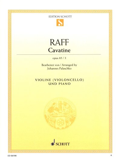 J. Raff: Cavatine op. 85/3 , Vl/VcKlv