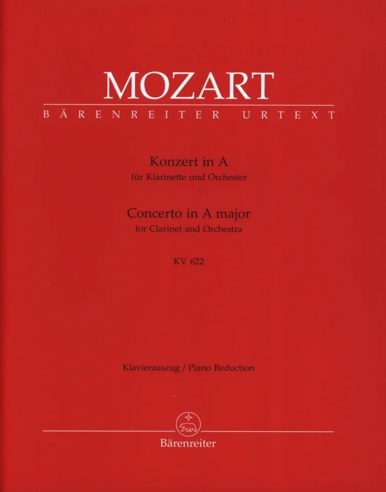 W.A. Mozart: Konzert A-Dur KV 622, Klr/BsskOrch (KA2St) (0)