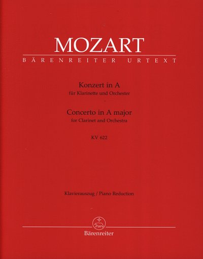 W.A. Mozart: Konzert A-Dur KV 622, Klr/BsskOrch (KA2St)