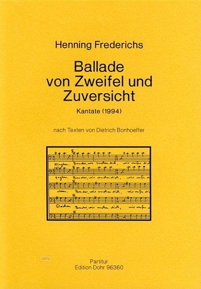 F. Henning: Ballade von Zweifel und Zuversicht (Part.)