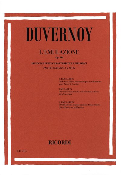J. Duvernoy: L'Emulazione Op. 314
