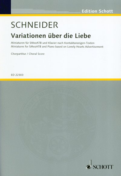 E. Schneider: Variationen ueber die Liebe, Chor, Klavier ChP