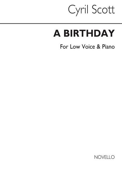 C. Scott: A Birthday-low Voice/Piano (Key-c), GesTiKlav (Bu)