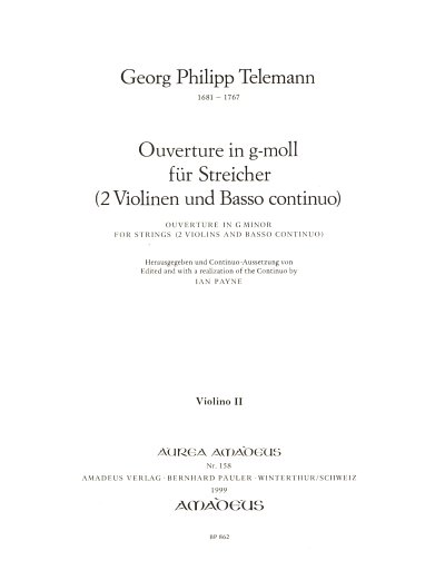 G.P. Telemann: Ouvertüre g-Moll