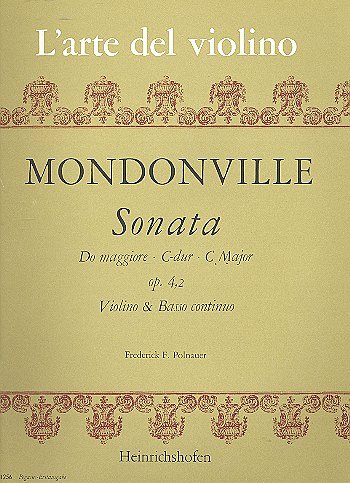 Mondonville Jean Joseph De: Sonata C-Dur "Les sons harmoniques op. 4 Nr. 2