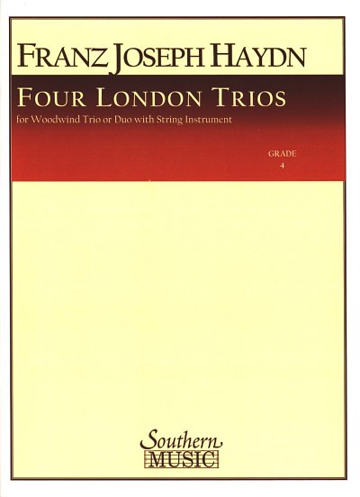J. Haydn: Four (4) London Trios (Set-Pts-Only, 3Hbls (Part.)