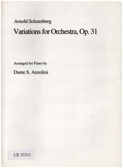Schoenberg, Arnold: Variationen op. 31