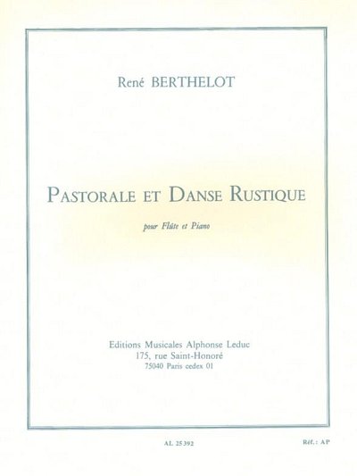 R. Berthelot: Pastorale Et Danse Rustique, FlKlav (KlavpaSt)