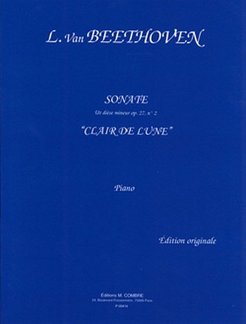 L. v. Beethoven: Sonate n°14 Op.27 n°2 Clair de lune, Klav