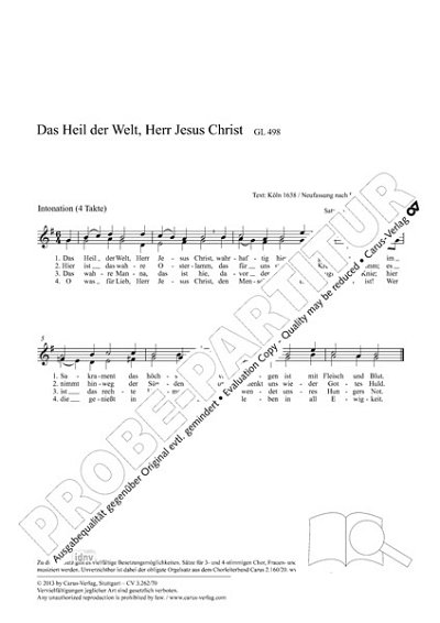 DL: H. Michael: Das Heil der Welt, Herr Jesus Chr, ChOrg (Pa