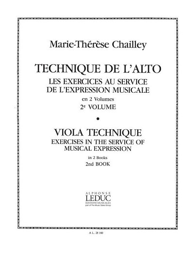 Technique de l'Alto - Viola Technique Vol.2, Va