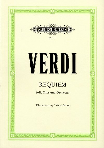 G. Verdi: Requiem, 4GesGchOrch (KA)