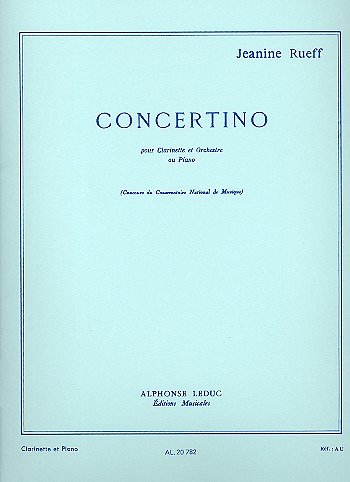 J. Rueff: Concertino, KlarKlv (KlavpaSt)