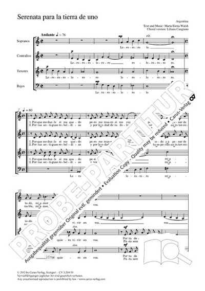 DL: M.E. Walsh: Serenata para la tierra de uno C-D, GCh4 (Pa