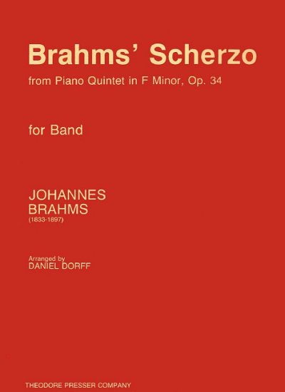 J. Brahms: Brahms' Scherzo From Piano Quintet In F Minor, Op. 34 op. 34