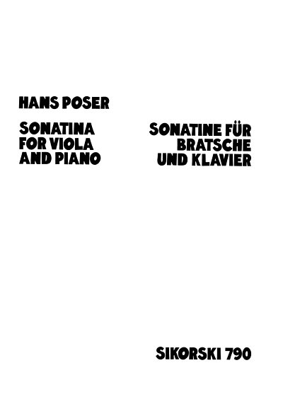 H.W. Poser: Sonatine für Viola und Klavier op. 54/3