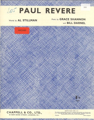 A. Stillman y otros.: Paul Revere