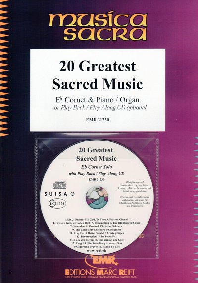 20 Greatest Sacred Music, KornKlav/Org (+CD)