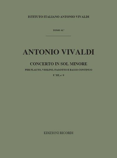 A. Vivaldi: Concerto G-Moll F 12/8 T 41 Rv 106