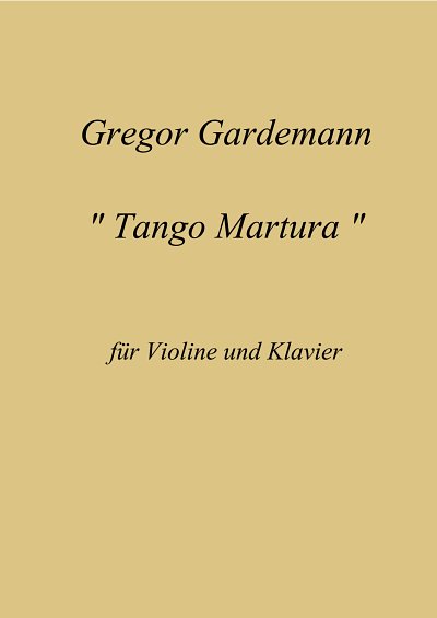 G. Gardemann: Tango Martura, VlKlav (PartSpiral)