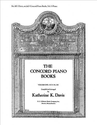 K.K. Davis: Concord Piano Book, Vol. I, Klav