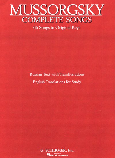M. Mussorgski: Complete Songs, GesKlav