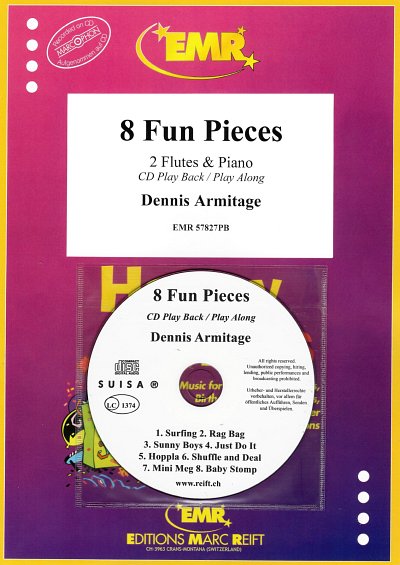 D. Armitage: 8 Fun Pieces, 2FlKlav (+CD)