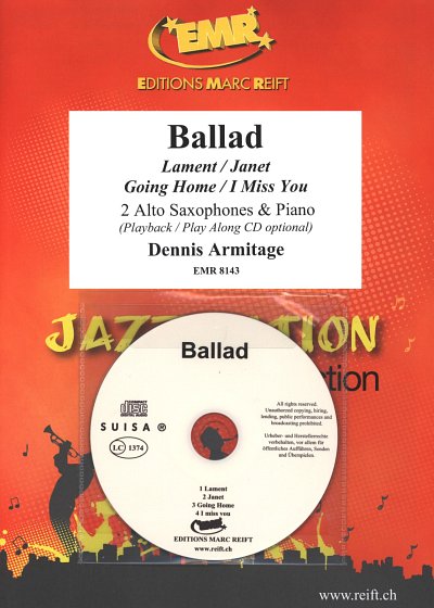 D. Armitage: Ballad, 2AsaxKlav (+CD)