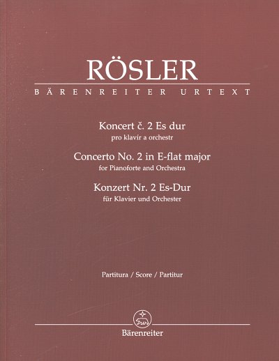 J.J. Rösler: Konzert Nr. 2 Es-Dur, KlavOrch (Part)