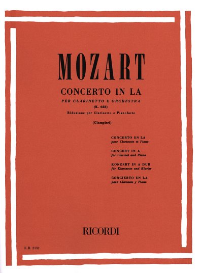 W.A. Mozart: Concerto In La Kv 622 (Part.)