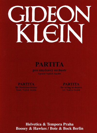 G. Klein: Partita nach dem Streichtrio, Stro (Pa+St)