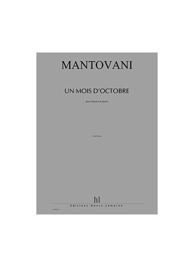 B. Mantovani: Un Mois D'Octobre, FagKlav