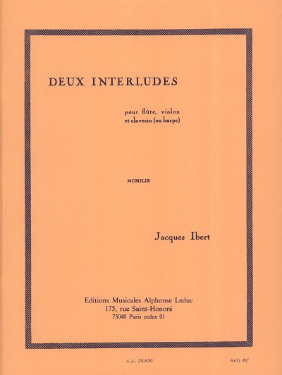 J. Ibert: 2 Interludes (Bu)