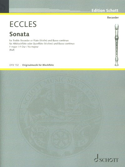 H. Eccles: Sonata F-Dur , Ablf/FlVlBC