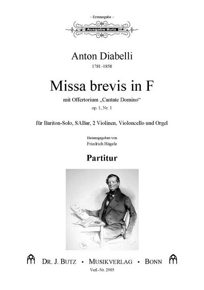 A. Diabelli: Missa brevis F-Dur op 1/1, Gch3KlHrnOrg (Part.)