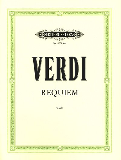 G. Verdi: Requiem, 4GesGchOrch (Vla)