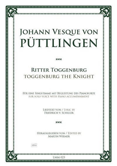 J.V. von Püttlingen: Ritter Toggenburg, GesKlav (Klavpa)