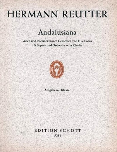 H. Reutter: Andalusiana , GesSKlav