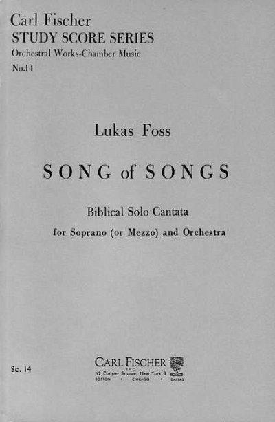 L. Foss: Song Of Songs, Sinfo (Stp)