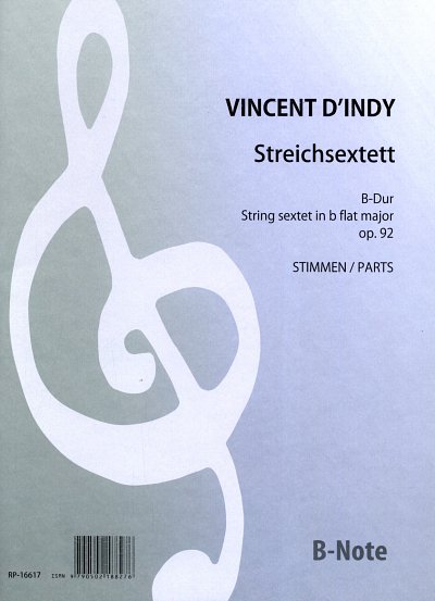 V. d'Indy: Streichsextett B-Dur op.92, 2Vl2Vle2Vc (Stsatz)