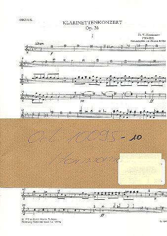 F. Krommer: Konzert Es-Dur Op 36