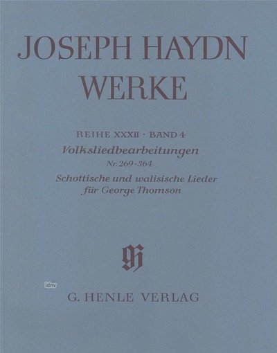 J. Haydn: Arrangements of Folk Songs no. 269-364 Scottish and Welsh Songs for George Thomson
