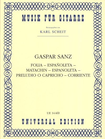 G. Sanz: Instruccion de musica sobre ., Gitarre