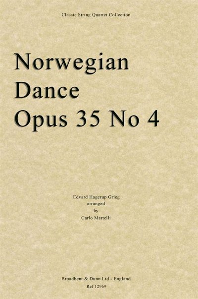 E. Grieg: Norwegian Dance, Opus 35 No. 4, 2VlVaVc (Part.)