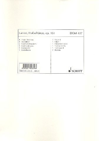 J. Lanner: Hofballtänze op. 161 , Salono (KlavdirSt)