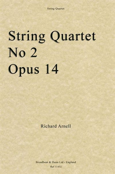 String Quartet No. 2, Opus 14, 2VlVaVc (Pa+St)