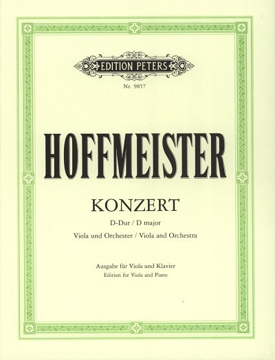 F.A. Hoffmeister: Konzert für Viola und Orche, VaOrch (KASt)