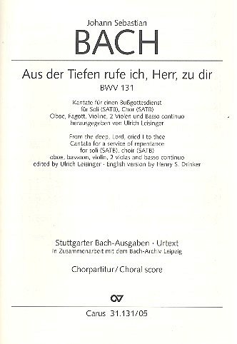 J.S. Bach: Aus der Tiefen rufe ich, Herr, 4GesGchOrch (Chpa)