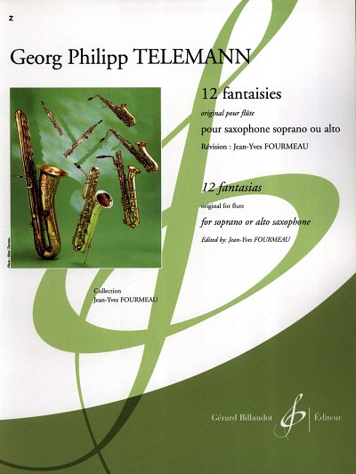 G.P. Telemann: 12 Fantasies For Saxophone, Sax