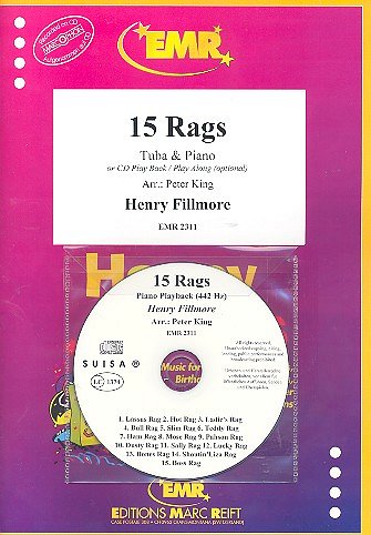 H. Fillmore: 15 Rags, TbKlav (+CD)